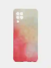 Коралловый меланж чехол Samsung Galaxy A22 / Galaxy M22 / Galaxy M32 силиконовый с мягким подкладом