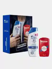 Набор Head&Shoulders Шампунь-бальзам 2в1 200мл и Твердый дезодорант Whitewater 50мл