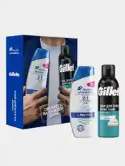 Мужской набор Head&Shoulders: Шампунь-бальзам 2 в 1, 200мл и Пена для бритья, 200мл