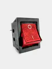Переключатель KCD4-201N on-off 15A 250V, 4 контакта, красный