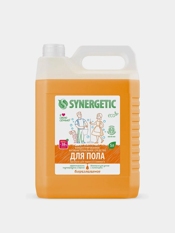 Средство для пола Synergetic, универсальное, 5 л