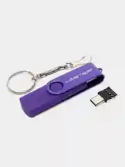 Аметистовый usb флеш-накопитель 3 в 1, Jaster 4, 16, 32,64 Гб флешка 3 в 1.для телефона и пк