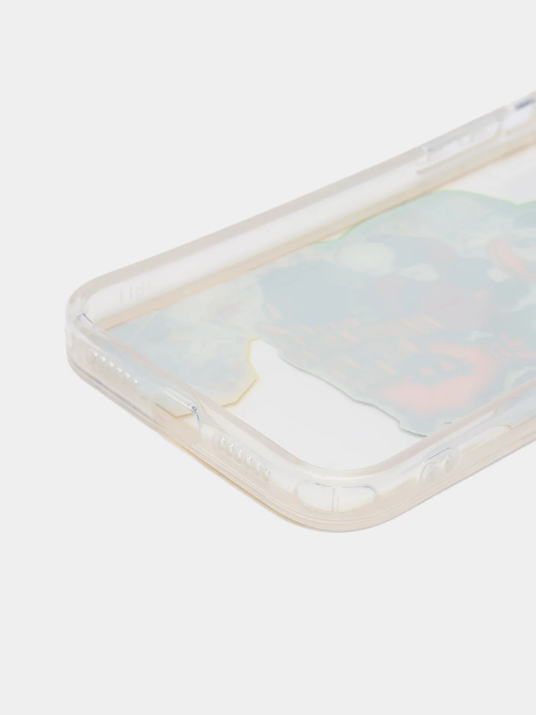Бежевый меланж чехол на iPhone 11 12 13 / 14 Pro Max / 7 8 Plus / XR / XS / X айфон про макс прозрачный
