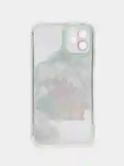 Бежевый меланж чехол на iPhone 11 12 13 / 14 Pro Max / 7 8 Plus / XR / XS / X айфон про макс прозрачный