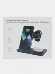 Белый беспроводная зарядка 3 в 1, для iPhone, iWatch, AirPods, Android