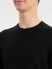 Черный лонгслив мужской