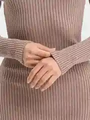 Бежевый женское повседневное платье