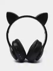 Синий наушники детские Cat Ear беспроводные, светящиеся, с ушками