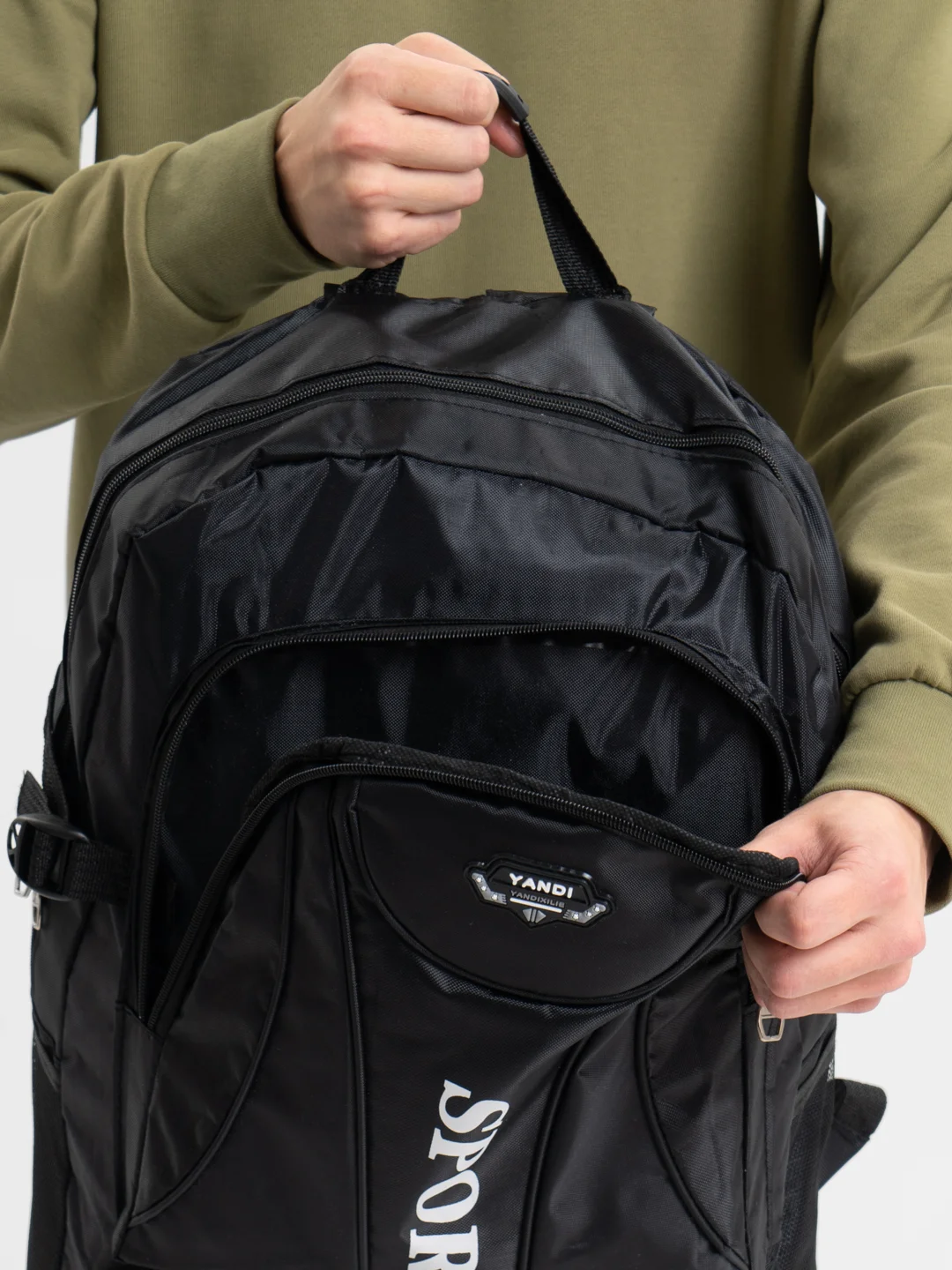 Черный рюкзак туристический Sport, 45 л
