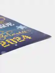 Зелёный хаки наклейка для бутылки шампанское "Новогодняя, 2024"