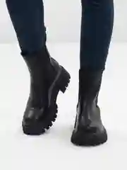 Черный женские ботинки челси, осенние, весенние