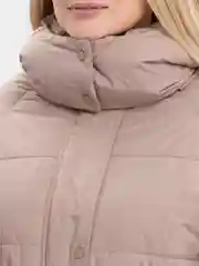 Бежевый меланж куртка женская, зимняя