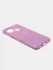 Лавандовый чехол блестящий Samsung Galaxy M31 накладка c блёстками