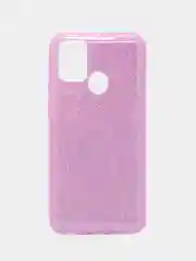 Лавандовый чехол блестящий Samsung Galaxy M31 накладка c блёстками
