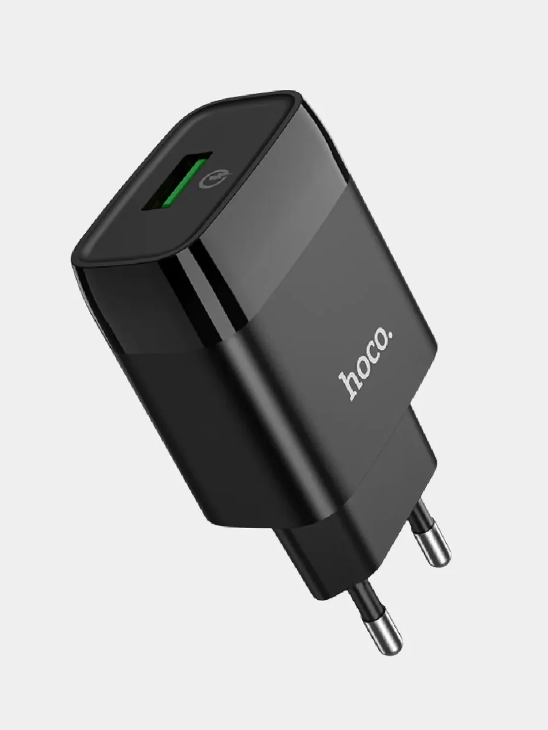 Черный быстрая зарядка 18W 3.0A Блок питания hoco C72Q, зарядное устройство