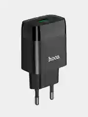 Черный быстрая зарядка 18W 3.0A Блок питания hoco C72Q, зарядное устройство