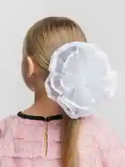 Банты школьные, белые, на резинке,  на 1-е сентября