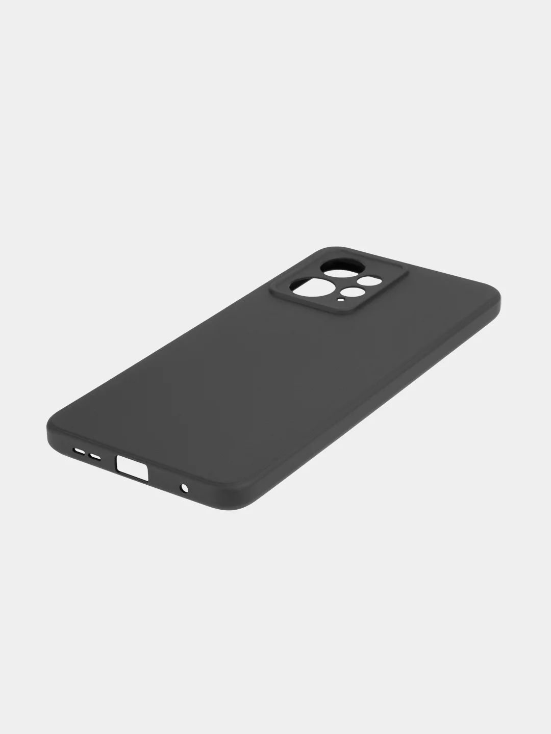 Тёмно-зелёный чехол BROSCORP для Xiaomi Redmi Note 12 4G матовый силиконовый тонкий, бортик вокруг камер