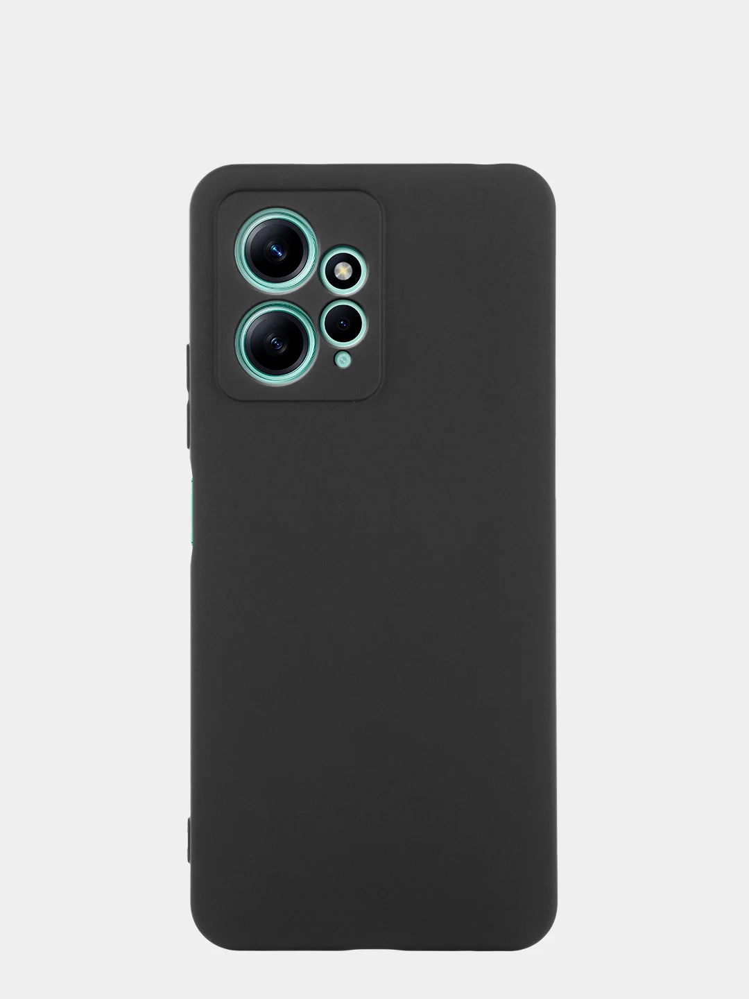 Тёмно-зелёный чехол BROSCORP для Xiaomi Redmi Note 12 4G матовый силиконовый тонкий, бортик вокруг камер