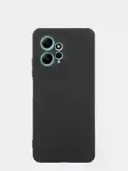 Тёмно-зелёный чехол BROSCORP для Xiaomi Redmi Note 12 4G матовый силиконовый тонкий, бортик вокруг камер