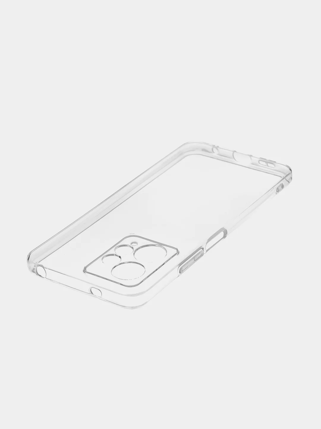 Прозрачный силиконовый чехол Broscorp для Xiaomi Redmi Note 12 4G с защитой камер и от прилипания