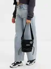 Черный сумка через плечо, унисекс