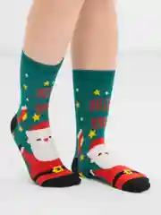 Зеленый носки новогодние