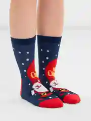 Синий носки новогодние