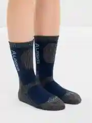 Синий термоноски женские Аляска, носки теплые, шерстяные