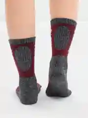 Бордовый термоноски женские Аляска, носки теплые, шерстяные