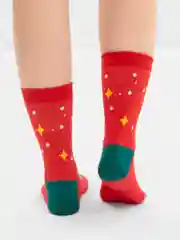 Вишнёвый носки новогодние