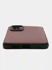 Коричневый чехол для Xiaomi 11 Lite,11 T Pro,12,13,9 A,9 C,Redmi 10, Note 10 S кожаная вставка