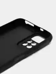 Тёмно-серый чехол для Xiaomi 11 Lite,11 T Pro,12,13,9 A,9 C,Redmi 10, Note 10 S кожаная вставка