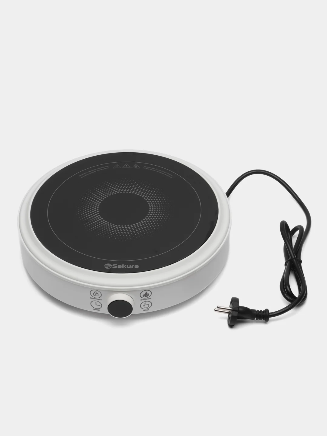 Плитка Sakura SA-7164W, 1 конф, стеклокерамика, 2200 Вт