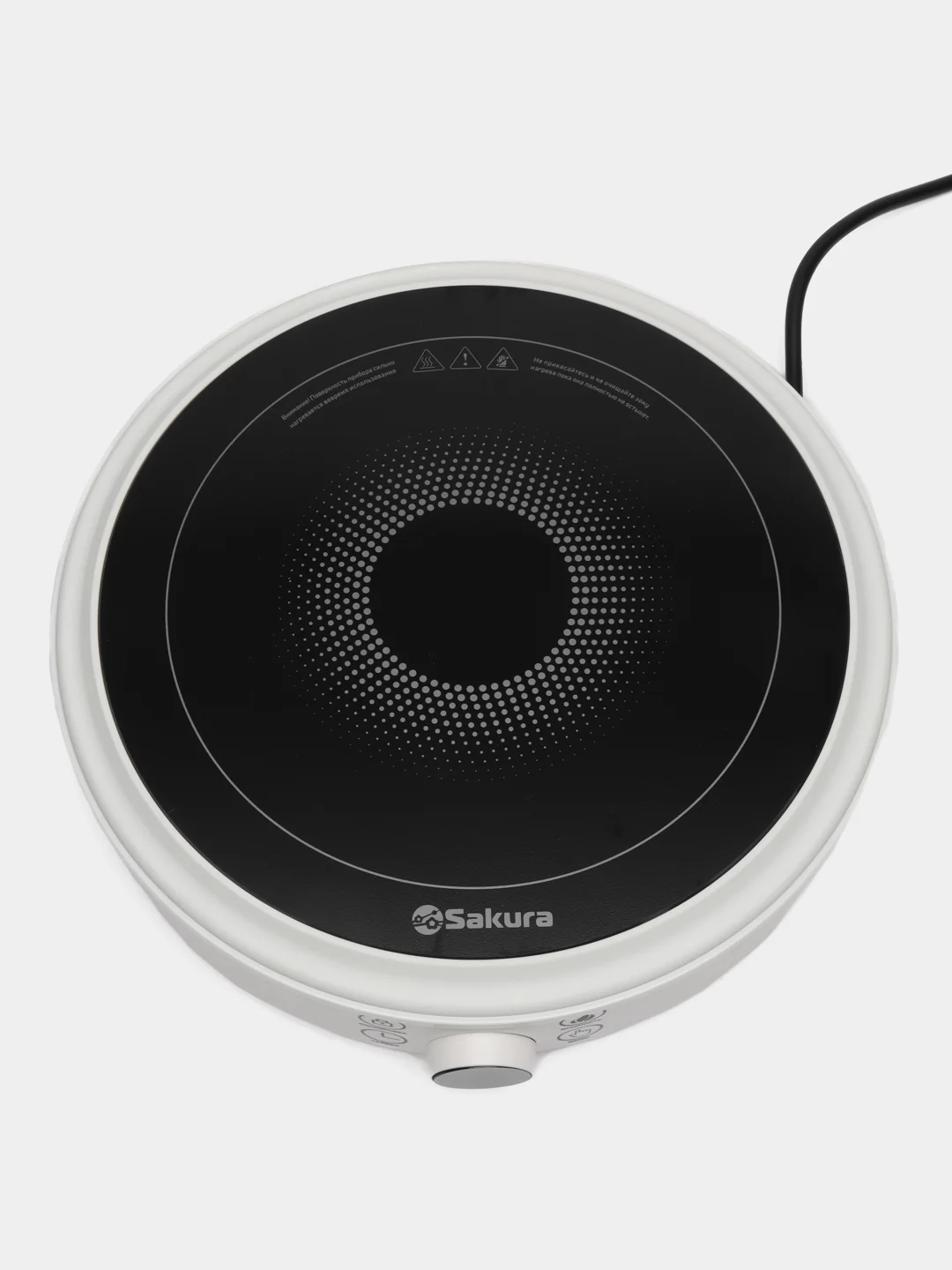 Плитка Sakura SA-7164W, 1 конф, стеклокерамика, 2200 Вт