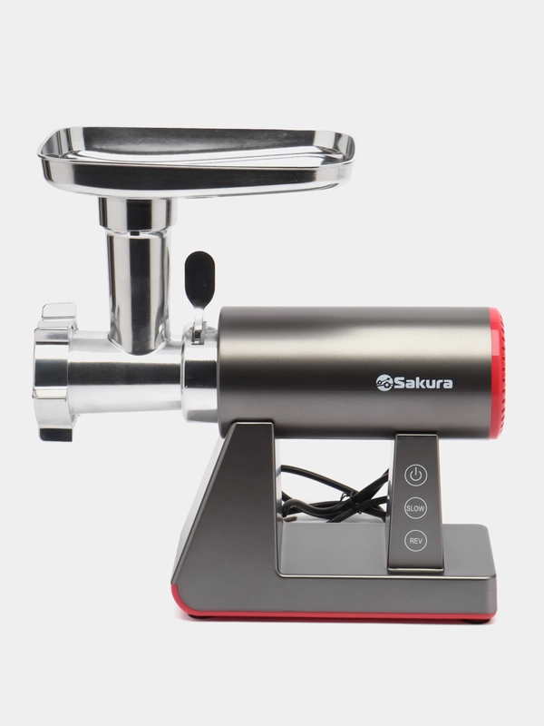 Мясорубка Sakura SA-6427G Premium 2400Вт реверс, две скорости, комплекта насадок