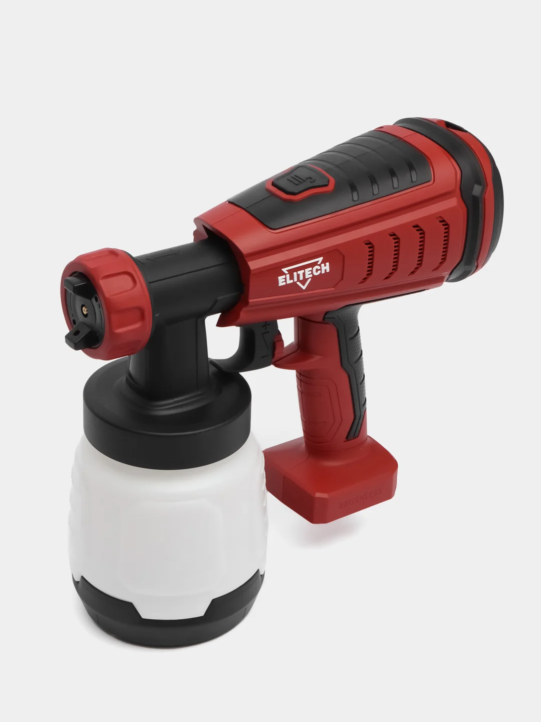 Краскопульт аккумуляторный Elitech КА 18БЛП, 1 л/мин, V бак-0.8 л, 60 DIN, 1.4 кг