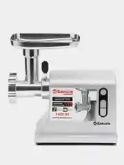 Мясорубка Sakura SA-6428G Premium 2400Вт реверс, две скорости + 2 комплекта насадок