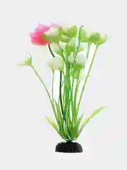 Растение для аквариума Plant 018 "Кувшинка зелёная с цветком", высота 20 см