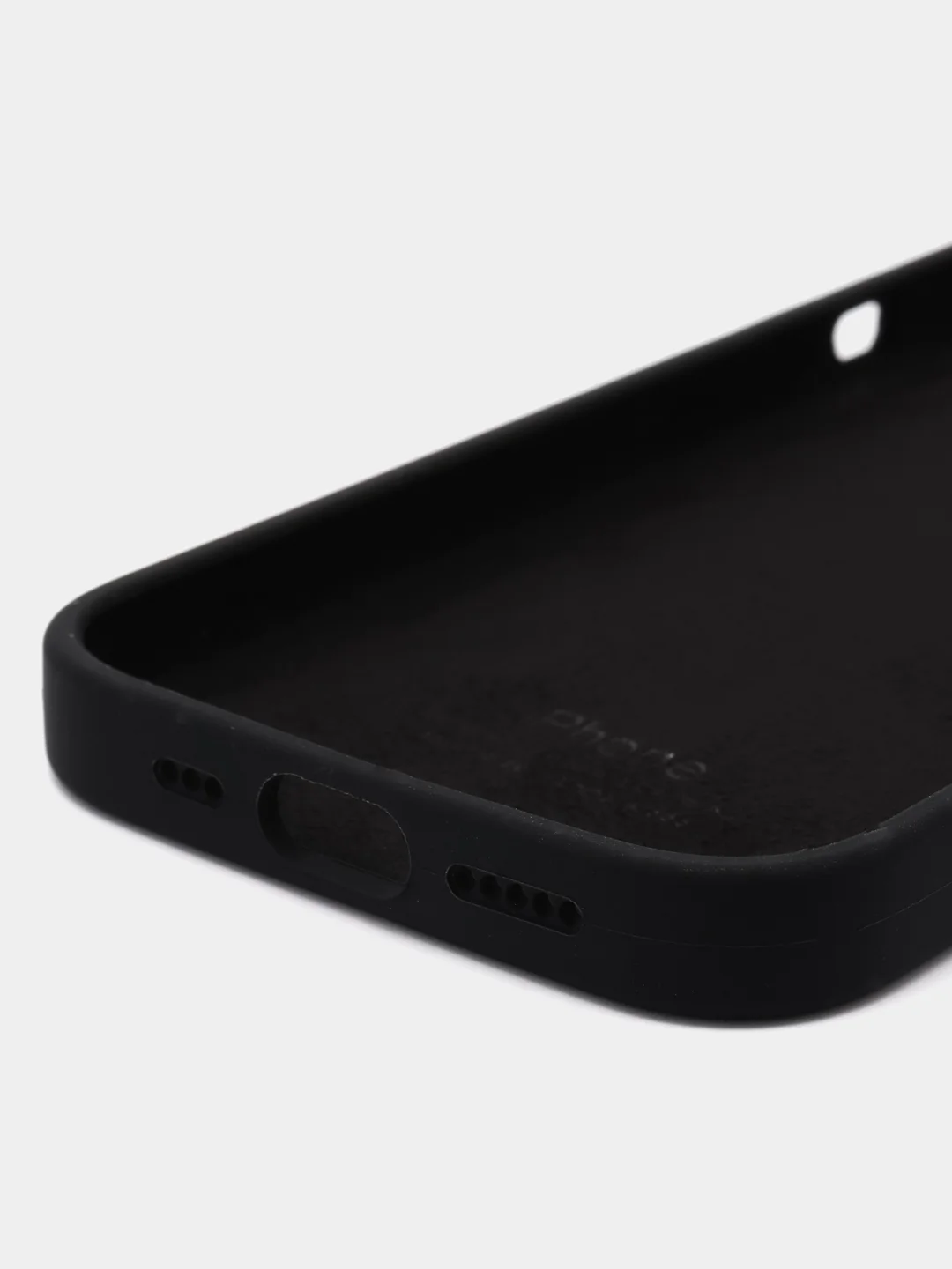 Черный чехол Silicone Case для iPhone 15, 15 Plus, 15 Pro, 15 Pro Max, Ultra с закрытым низом