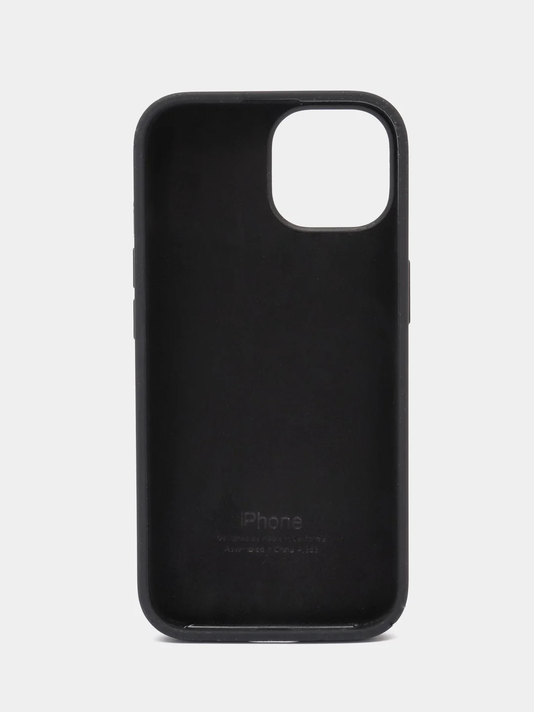 Черный чехол Silicone Case для iPhone 15, 15 Plus, 15 Pro, 15 Pro Max, Ultra с закрытым низом