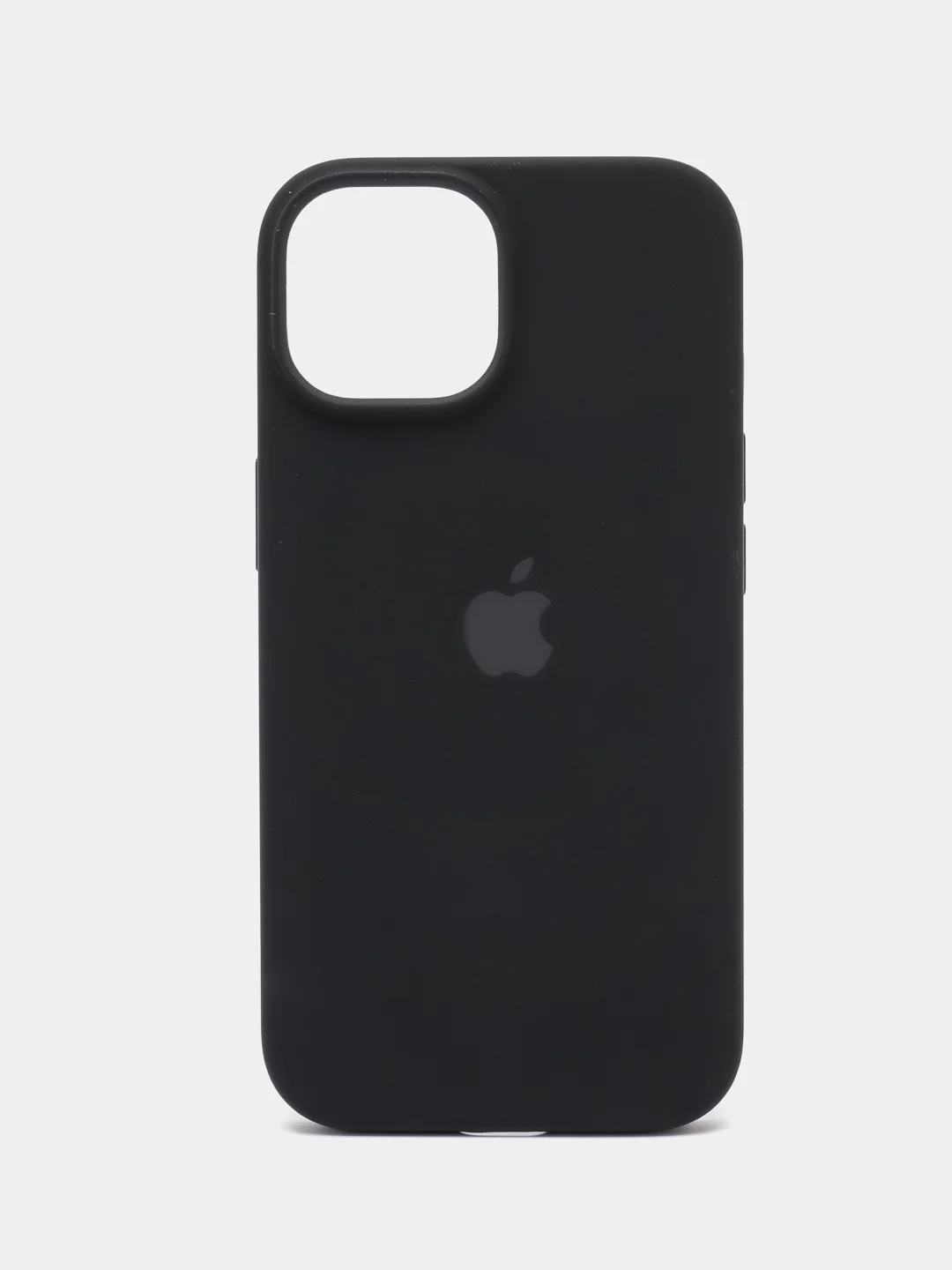 Черный чехол Silicone Case для iPhone 15, 15 Plus, 15 Pro, 15 Pro Max, Ultra с закрытым низом