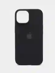 Черный чехол Silicone Case для iPhone 15, 15 Plus, 15 Pro, 15 Pro Max, Ultra с закрытым низом