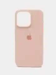 Бежевый чехол Silicone Case для iPhone 15, 15 Plus, 15 Pro, 15 Pro Max, Ultra с закрытым низом