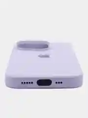 Лавандовый чехол Silicone Case для iPhone 15, 15 Plus, 15 Pro, 15 Pro Max, Ultra с закрытым низом