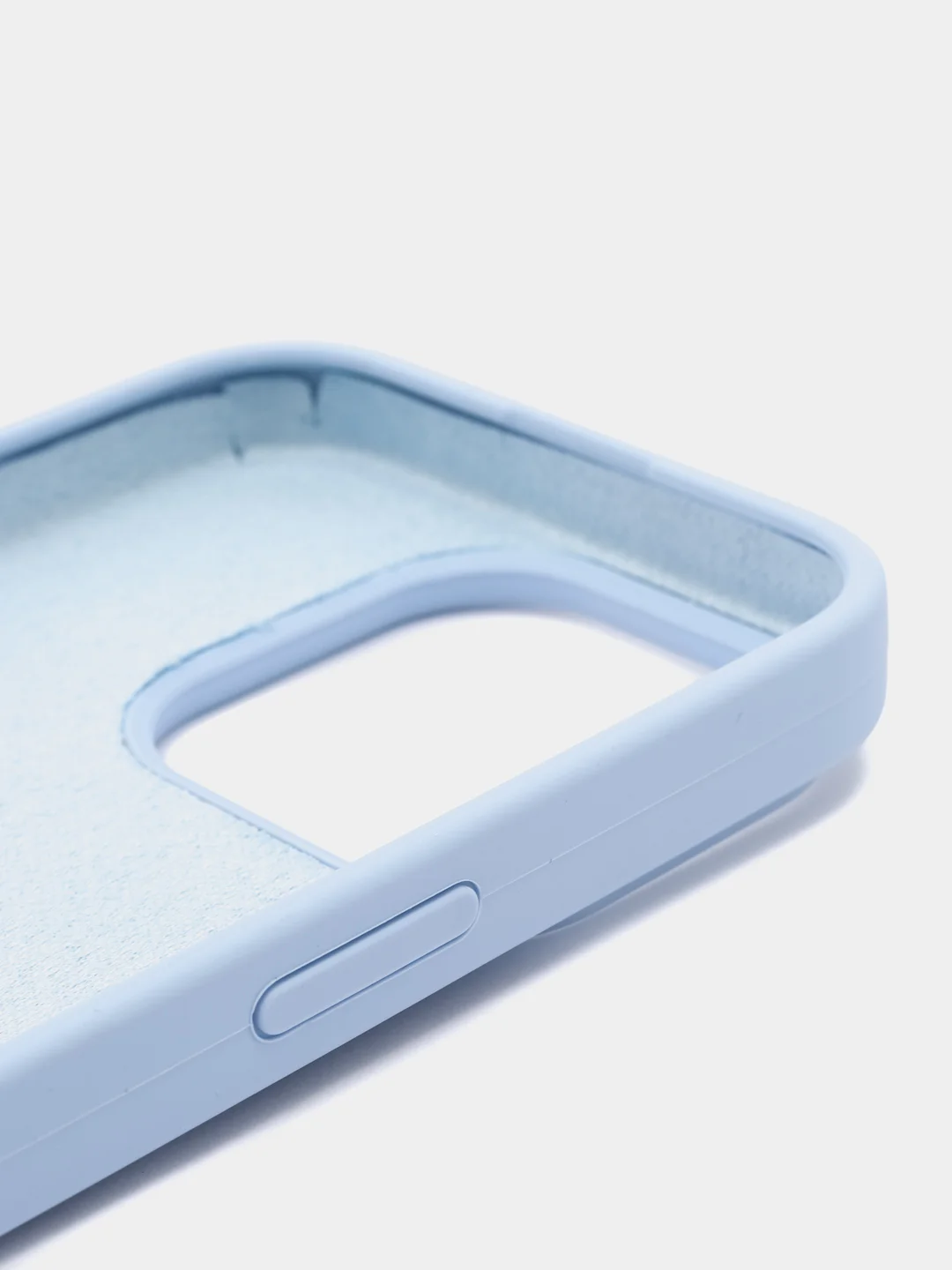 Небесно-голубой чехол Silicone Case для iPhone 15, 15 Plus, 15 Pro, 15 Pro Max, Ultra с закрытым низом