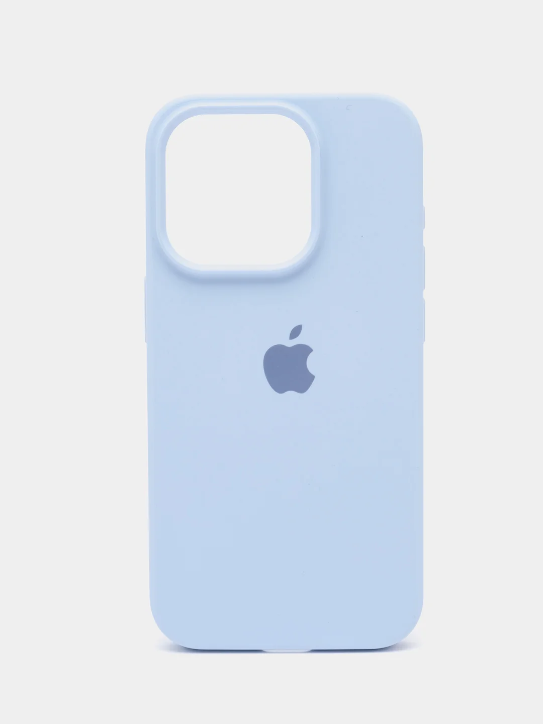Небесно-голубой чехол Silicone Case для iPhone 15, 15 Plus, 15 Pro, 15 Pro Max, Ultra с закрытым низом