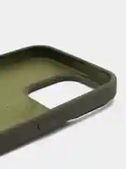 Оливковый чехол Silicone Case для iPhone 15, 15 Plus, 15 Pro, 15 Pro Max, Ultra с закрытым низом