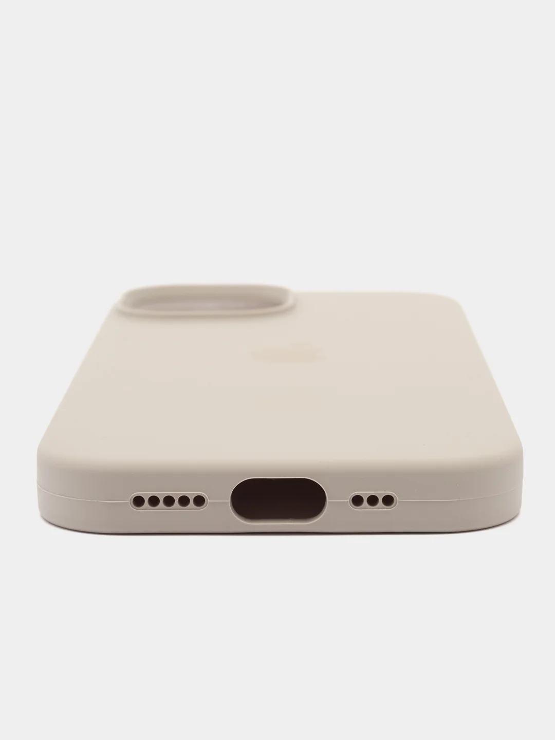 Песочный хаки чехол Silicone Case для iPhone 15, 15 Plus, 15 Pro, 15 Pro Max, Ultra с закрытым низом