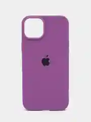 Пурпурный чехол Silicone Case для iPhone 15, 15 Plus, 15 Pro, 15 Pro Max, Ultra с закрытым низом